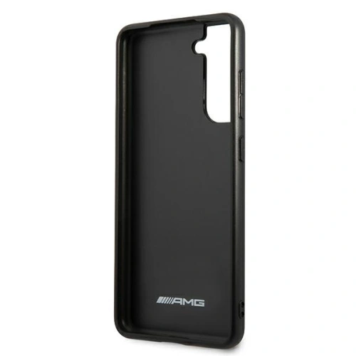 Etui Mercedes AMG AMHCS21FESGSEBK Samsung Galaxy S21 FE czarny/black hardcase Leather Debossed Lines