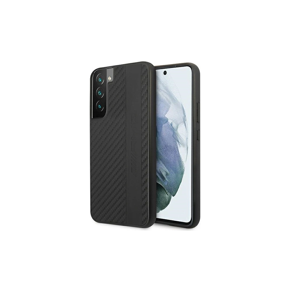 Hurtownia GSM - Etui Mercedes AMG AMHCS22MBLSCA Samsung Galaxy S22+ Plus černý/black hardcase Carbon Stripe&Embossed - MRS039BLK - {ean13} - Hurt