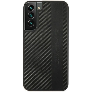 Hurtownia GSM - Etui Mercedes AMG AMHCS22MBLSCA Samsung Galaxy S22+ Plus czarny/black hardcase Carbon Stripe&Embossed - MRS039BLK - {ean13} - Hurt