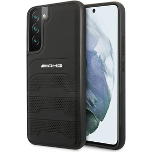 Hurtownia GSM - Etui Mercedes AMG AMHCS22MGSEBK Samsung Galaxy S22+ Plus czarny/black hardcase Leather Debossed Lines - MRS040BLK - {ean13} - Hurt