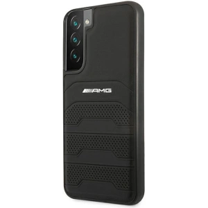 Hurtownia GSM - Etui Mercedes AMG AMHCS22MGSEBK Samsung Galaxy S22+ Plus czarny/black hardcase Leather Debossed Lines - MRS040BLK - {ean13} - Hurt