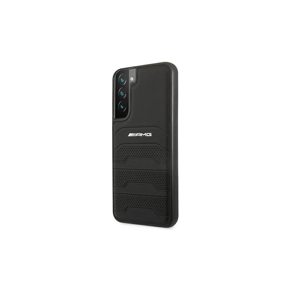 Hurtownia GSM - Etui Mercedes AMG AMHCS22MGSEBK Samsung Galaxy S22+ Plus černý/black hardcase Leather Debossed Lines - MRS040BLK - {ean13} - Hurt