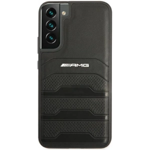 Hurtownia GSM - Etui Mercedes AMG AMHCS22MGSEBK Samsung Galaxy S22+ Plus czarny/black hardcase Leather Debossed Lines - MRS040BLK - {ean13} - Hurt