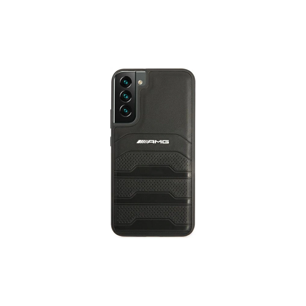 Hurtownia GSM - Etui Mercedes AMG AMHCS22MGSEBK Samsung Galaxy S22+ Plus černý/black hardcase Leather Debossed Lines - MRS040BLK - {ean13} - Hurt
