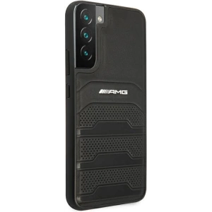 Hurtownia GSM - Etui Mercedes AMG AMHCS22MGSEBK Samsung Galaxy S22+ Plus czarny/black hardcase Leather Debossed Lines - MRS040BLK - {ean13} - Hurt