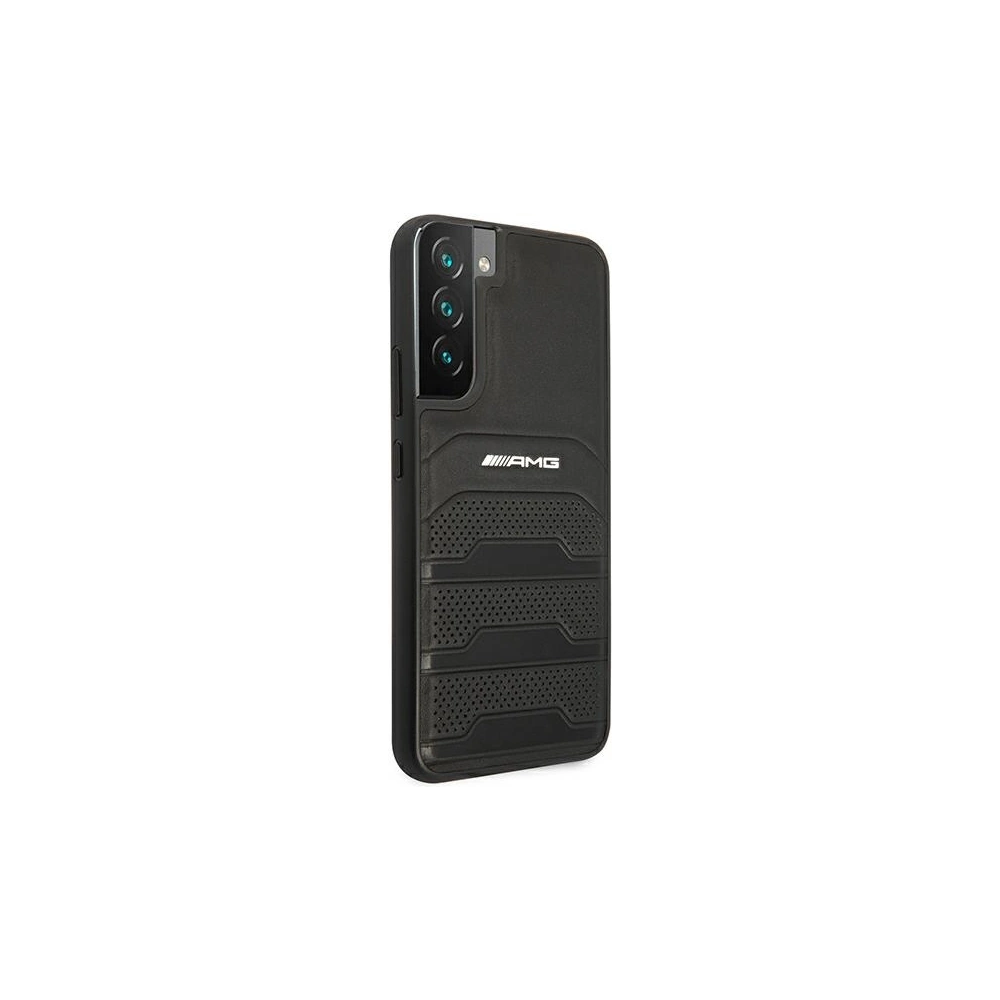 Hurtownia GSM - Etui Mercedes AMG AMHCS22MGSEBK Samsung Galaxy S22+ Plus černý/black hardcase Leather Debossed Lines - MRS040BLK - {ean13} - Hurt