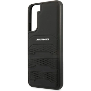 Hurtownia GSM - Etui Mercedes AMG AMHCS22MGSEBK Samsung Galaxy S22+ Plus czarny/black hardcase Leather Debossed Lines - MRS040BLK - {ean13} - Hurt