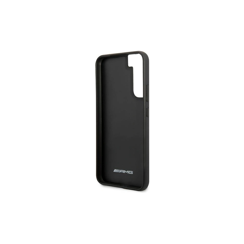 Wholesale Mercedes AMG AMHCS22MGSEBK Samsung Galaxy S22+ Plus black hardcase Leather Debossed Lines - MRS040BLK - {ean13} - Hurt