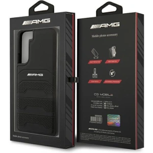 Hurtownia GSM - Etui Mercedes AMG AMHCS22MGSEBK Samsung Galaxy S22+ Plus czarny/black hardcase Leather Debossed Lines - MRS040BLK - {ean13} - Hurt