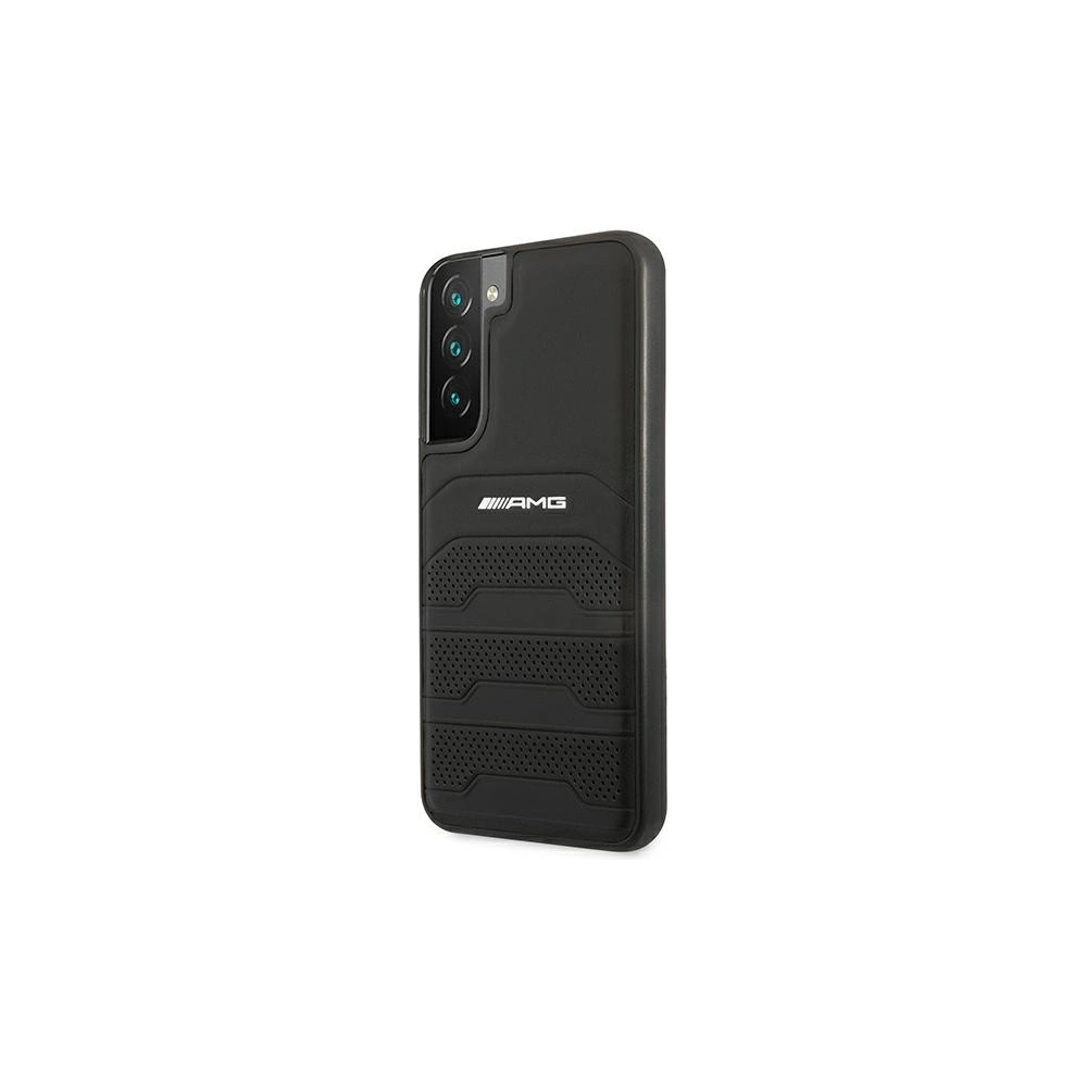 Hurtownia GSM - Etui Mercedes AMG AMHCS22SGSEBK Samsung Galaxy S22 černý/black hardcase kožené s embosovanými liniemi - MRS042BLK - {ean13} - Hurt
