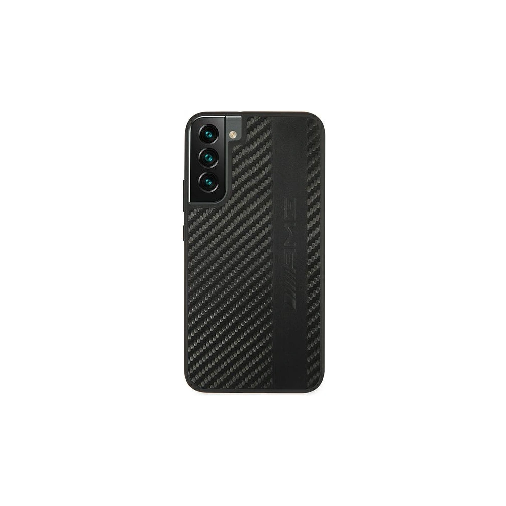 Wholesale Mercedes AMG AMHCS22SBLSCA Samsung Galaxy S22 black hardcase Carbon Stripe&Embossed - MRS041BLK - {ean13} - Hurt