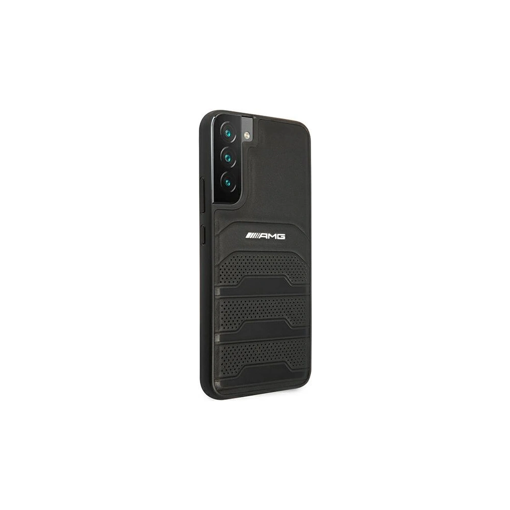 Hurtownia GSM - Etui Mercedes AMG AMHCS22SGSEBK Samsung Galaxy S22 černý/black hardcase kožené s embosovanými liniemi - MRS042BLK - {ean13} - Hurt