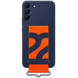 Hurtownia GSM - Etui Samsung Galaxy S22+ Plus EF-GS906TN granatowy/navy Silicone Cover Strap - SMG552NAV - {ean13} - Hurt