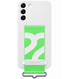 Hurtownia GSM - Etui Samsung Galaxy S22+ Plus EF-GS906TW biały/white Silicone Cover Strap - SMG553WHT - {ean13} - Hurt