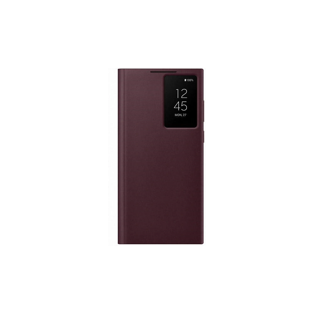 Hurtownia GSM - Etui Samsung Galaxy S22 Ultra EF-ZS908CE burgund/burgundy Clear View Cover - SMG608BRG - {ean13} - Hurt