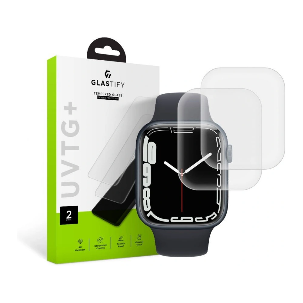 Hurtownia GSM - Tvrzené sklo Glastify UVTG+ Apple Watch 4/5/6/7/SE/8/9 40/41mm [2 PACK] - GST009 - {ean13} - Hurt