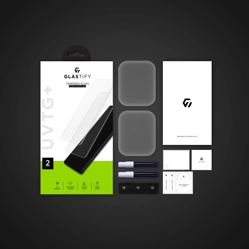 Szkło hartowane Glastify UVTG+ Apple Watch 4/5/6/7/SE/8/9 40/41mm [2 PACK]