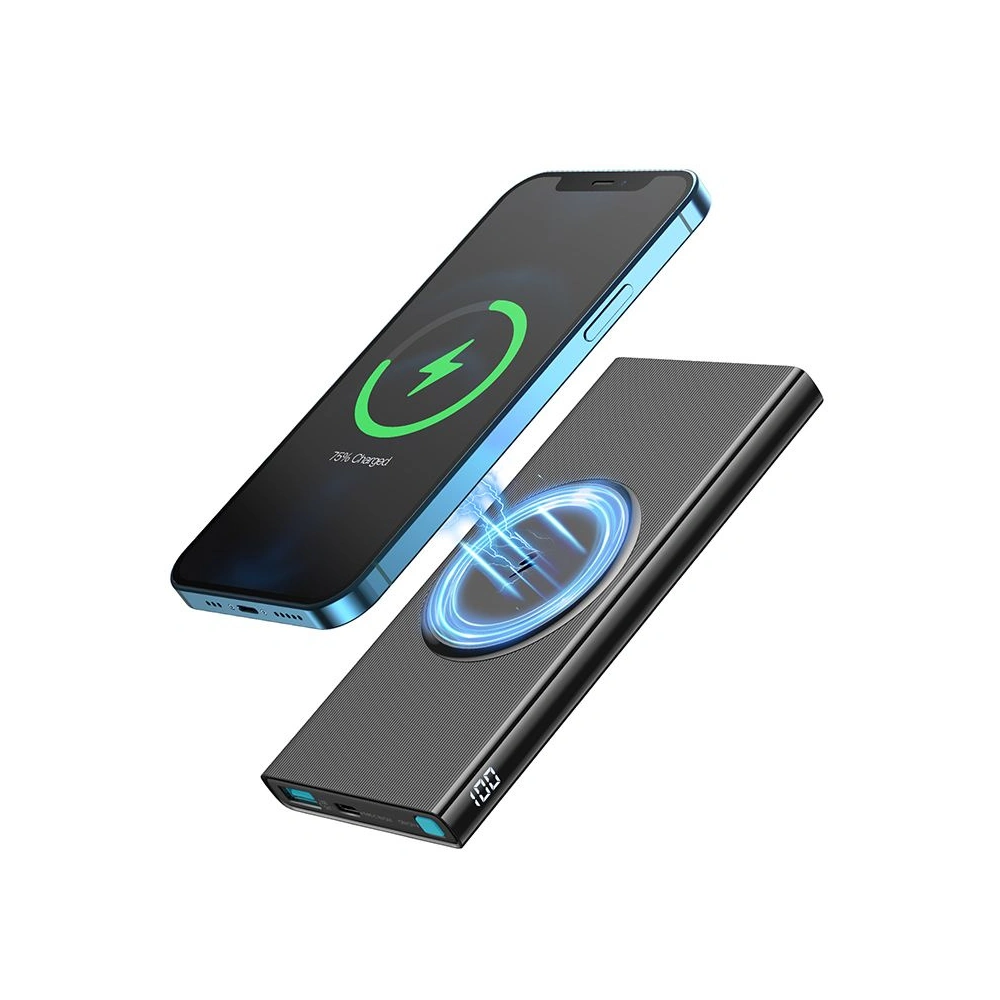 Hurtownia GSM - Powerbank z ładowaniem indukcyjnym Joyroom JR-W010 Magnetic MagSafe Power Bank 10000mah Black - JYR079BLK - {ean13} - Hurt