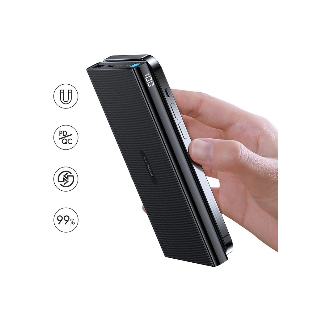 Hurtownia GSM - Powerbank z ładowaniem indukcyjnym Joyroom JR-W010 Magnetic MagSafe Power Bank 10000mah Black - JYR079BLK - {ean13} - Hurt