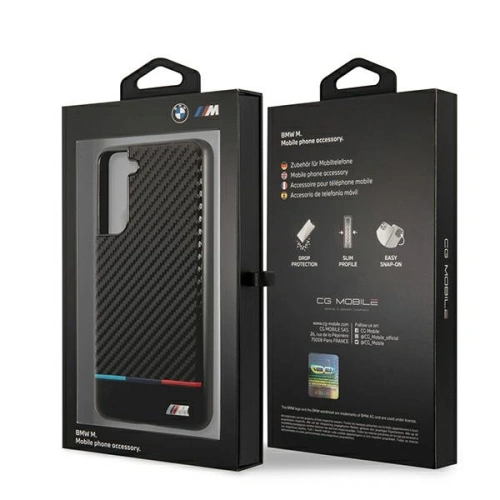 Etui BMW BMHCS21FEPUCARTCBK Samsung Galaxy S21 FE black/czarny Carbon