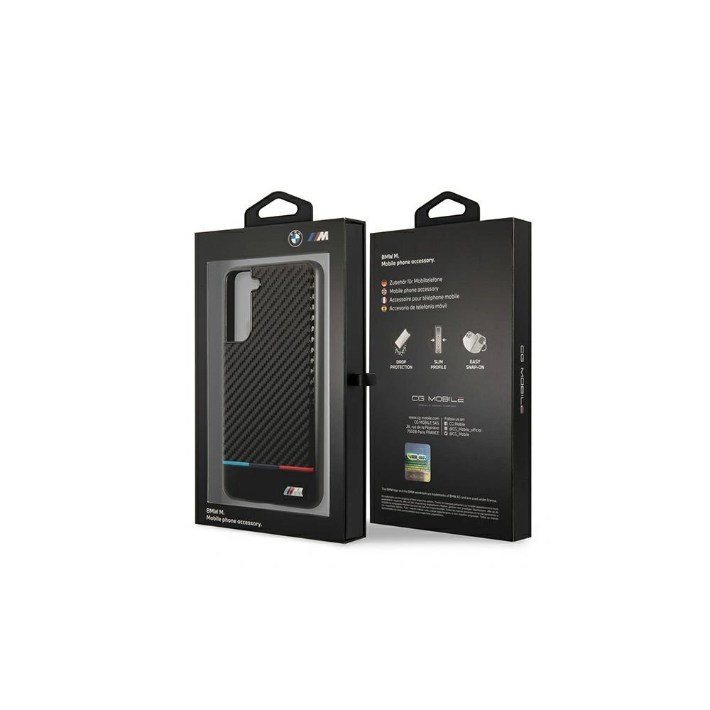 Hurtownia GSM - Etui BMW BMHCS21FEPUCARTCBK Samsung Galaxy S21 FE černá/černý Carbon - BMW281BLK - {ean13} - Hurt
