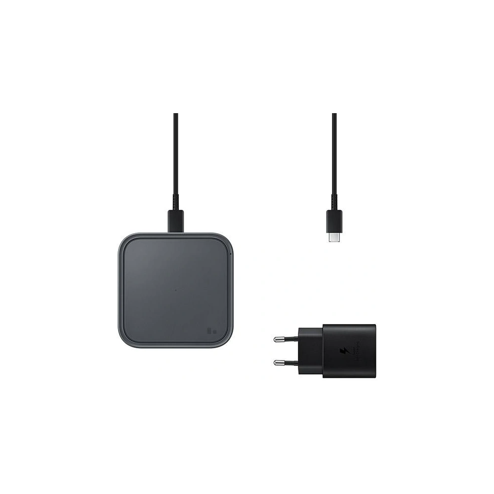 Hurtownia GSM - Indukční nabíječka Samsung EP-P2400TB Fast Charger 15W + síťová nabíječka tmavě šedá/dark gray - SMG612GRY - {ean13} - Hurt
