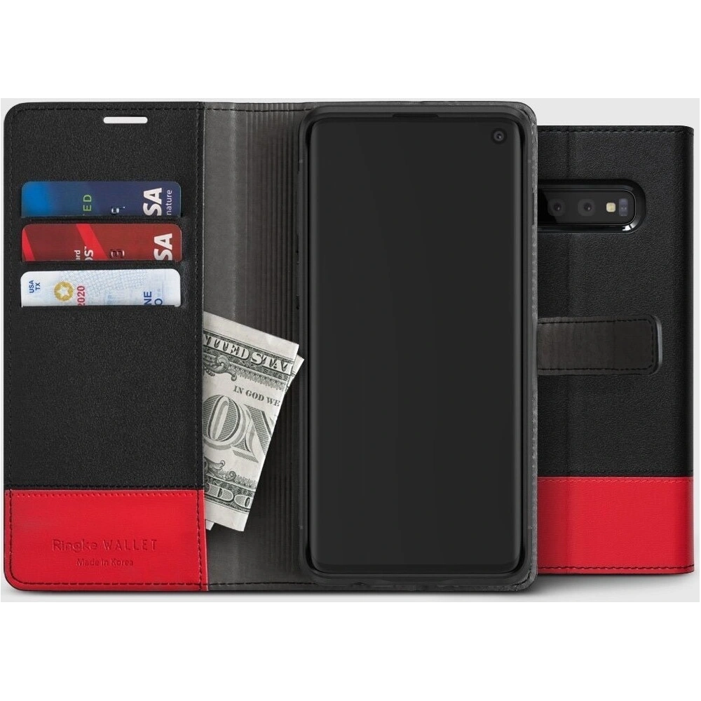 Hurtownia GSM - Etui Ringke Wallet Samsung Galaxy S10e Námořnická & Hnědá - RGK861BLU - {ean13} - Hurt