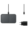 Hurtownia GSM - Indukční nabíječka Samsung EP-P5400TB + síťová nabíječka tmavě šedá/dark gray Duo - SMG616GRY - {ean13} - Hurt