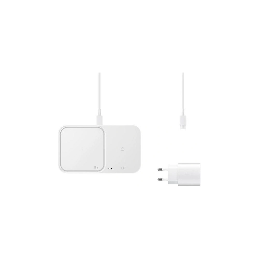 Hurtownia GSM - Indukční nabíječka Samsung EP-P5400TW + síťová nabíječka bílá/white Duo - SMG617WHT - {ean13} - Hurt