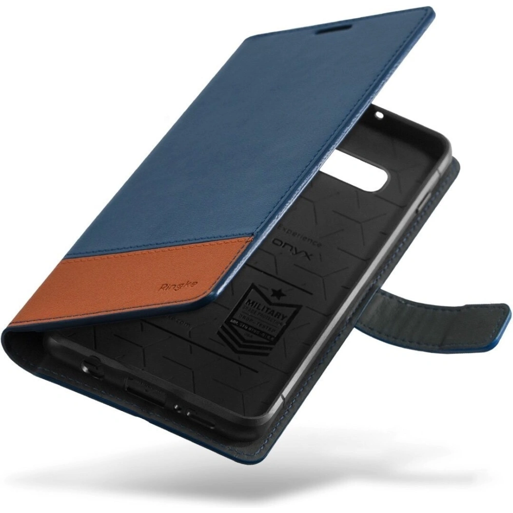 Hurtownia GSM - Etui Ringke Wallet Samsung Galaxy S10e Námořnická & Hnědá - RGK861BLU - {ean13} - Hurt