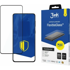 Hurtownia GSM - Szkło hybrydowe 3MK FlexibleGlass Max Samsung Galaxy S22+ Plus czarne - 3MK2488BLK - {ean13} - Hurt