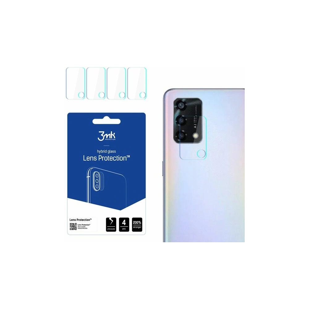 Hurtownia GSM - Szkło hybrydowe na obiektyw aparatu 3MK Lens Protection Oppo Reno 6 Lite [4 PACK] - 3MK2511 - {ean13} - Hurt