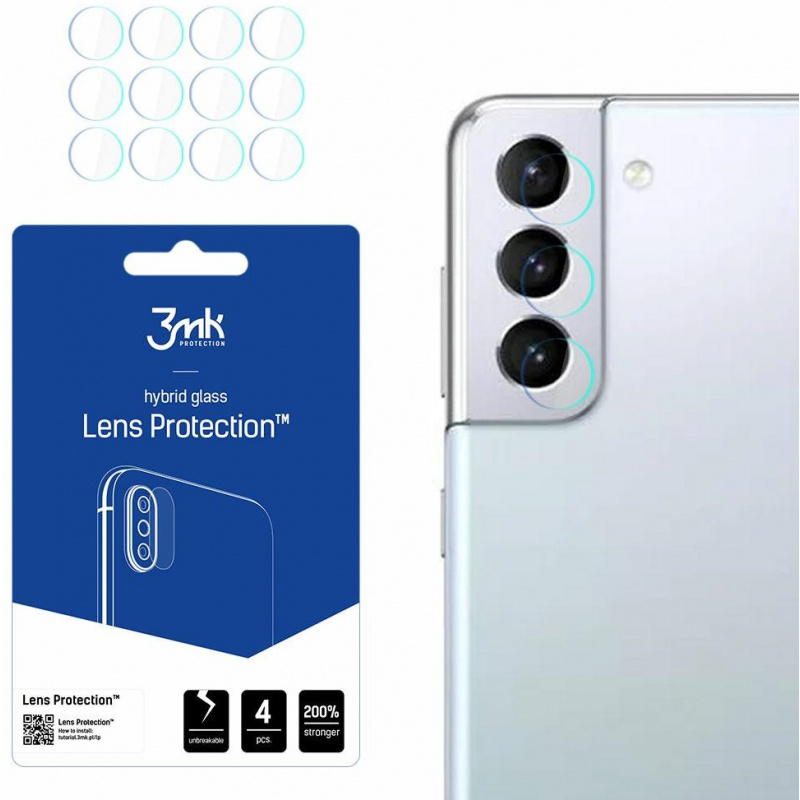 Hurtownia 3MK - 5903108460743 - 3MK2513 - Szkło hybrydowe na obiektyw aparatu 3MK Lens Protection Samsung Galaxy S22 [4 PACK] - B2B homescreen