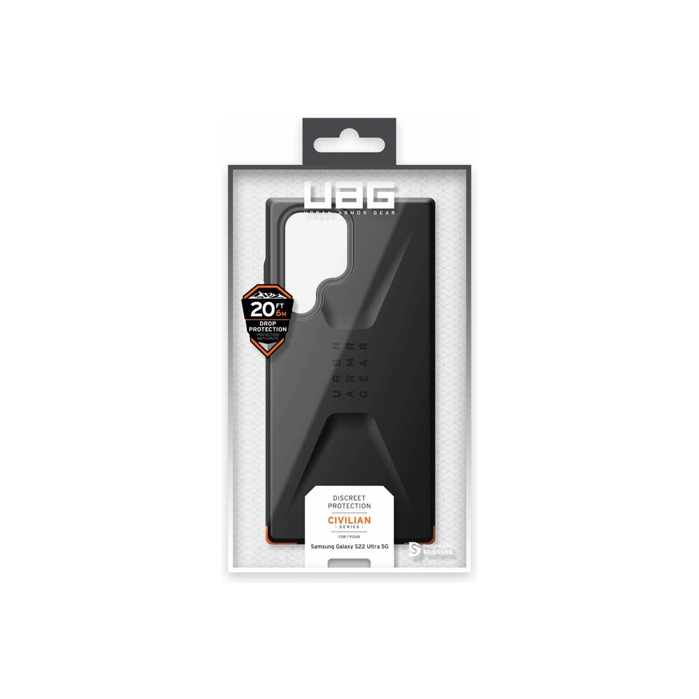 Wholesale UAG Urban Armor Gear Civilian Samsung Galaxy S22 Ultra (black) - UAG915BLK - {ean13} - Hurt