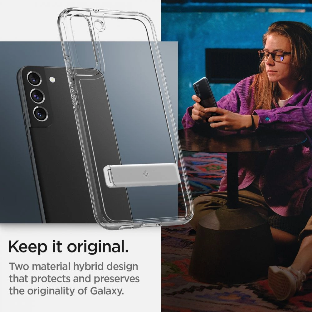 Hurtownia GSM - Etui Spigen Ultra Hybrid S Samsung Galaxy S22+ Plus Crystal Clear - SPN2118CL - {ean13} - Hurt