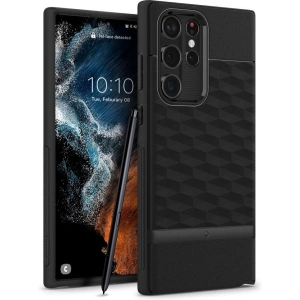 Hurtownia GSM - Case Caseology Parallax Samsung Galaxy S22 Ultra Matt Schwarz - CSL042BLK - {ean13} - Hurt