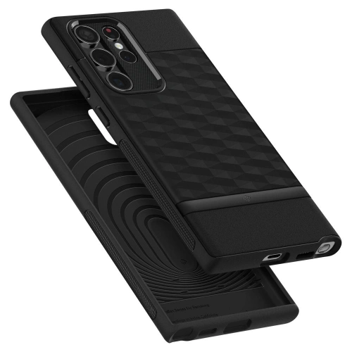 homescreen.pl - Etui Caseology Parallax Samsung Galaxy S22 Ultra Matte Black