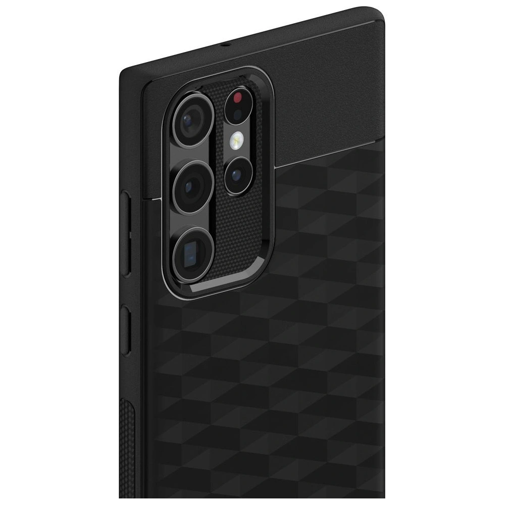 Hurtownia GSM - Etui Caseology Parallax Samsung Galaxy S22 Ultra Matná černá - CSL042BLK - {ean13} - Hurt