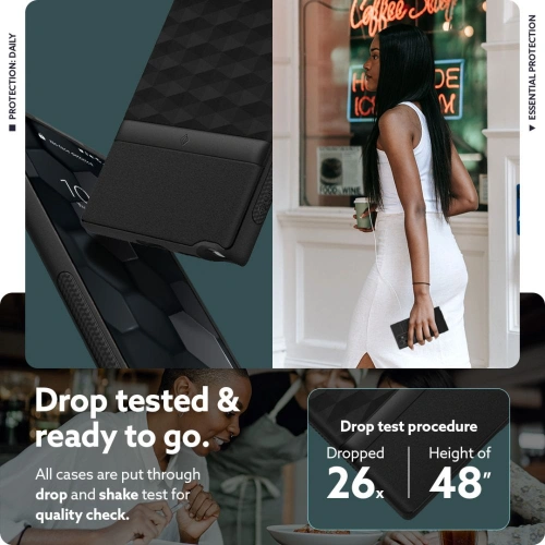 homescreen.pl - Etui Caseology Parallax Samsung Galaxy S22 Ultra Matte Black