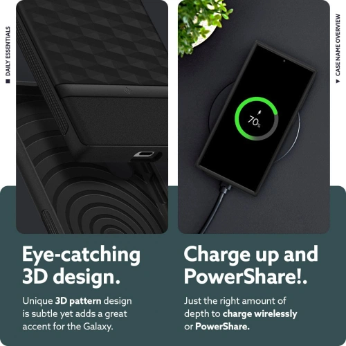 homescreen.pl - Etui Caseology Parallax Samsung Galaxy S22 Ultra Matte Black