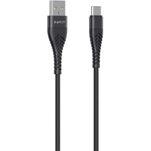 Wholesale USB Cable C Type 100cm 3.5mm Havit CB707 (black) - HVT128 - {ean13} - Hurt