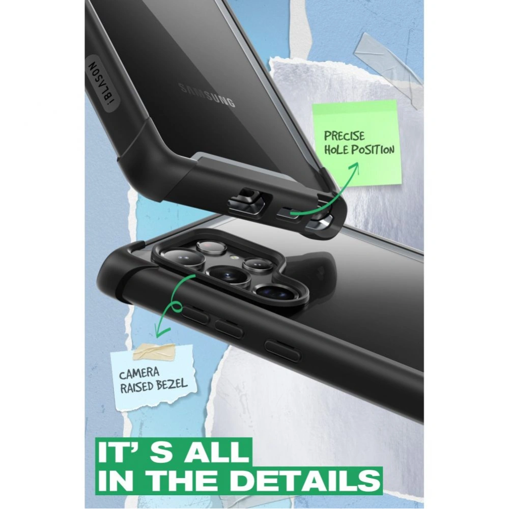 Wholesale Supcase IBLSN Ares Samsung Galaxy S22 Ultra Black - SPC233BLK - {ean13} - Hurt