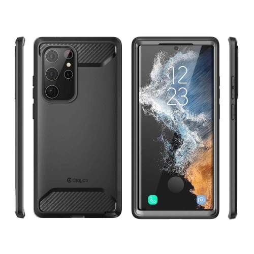 homescreen.pl - Etui Supcase Clayco Xenon Samsung Galaxy S22 Ultra Black
