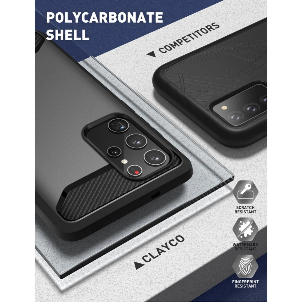 Hurtownia GSM - Etui Supcase Clayco Xenon Samsung Galaxy S22 Ultra Černé - SPC236BLK - {ean13} - Hurt