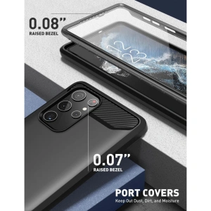Hurtownia GSM - Etui Supcase Clayco Xenon Samsung Galaxy S22 Ultra Černé - SPC236BLK - {ean13} - Hurt