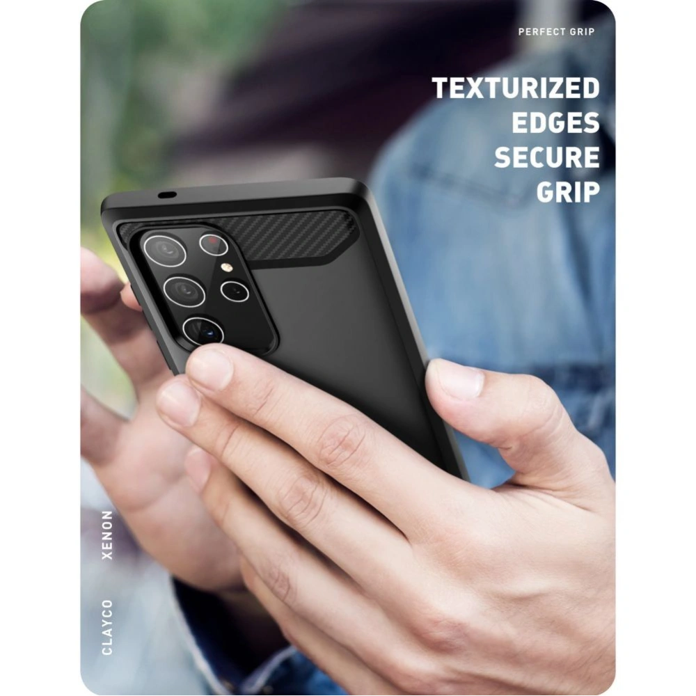 Hurtownia GSM - Etui Supcase Clayco Xenon Samsung Galaxy S22 Ultra Černé - SPC236BLK - {ean13} - Hurt