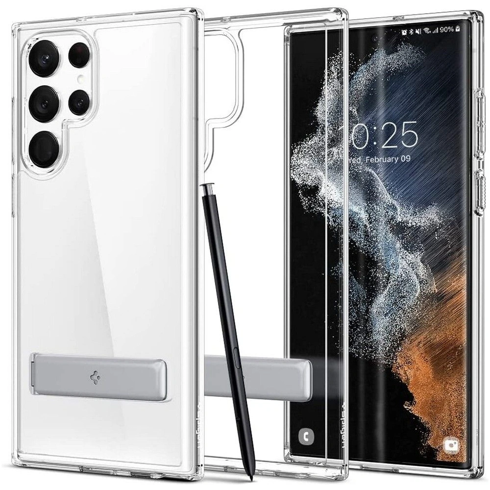 Hurtownia GSM - Etui Spigen Ultra Hybrid S Samsung Galaxy S22 Ultra Crystal Clear - SPN2127CL - {ean13} - Hurt