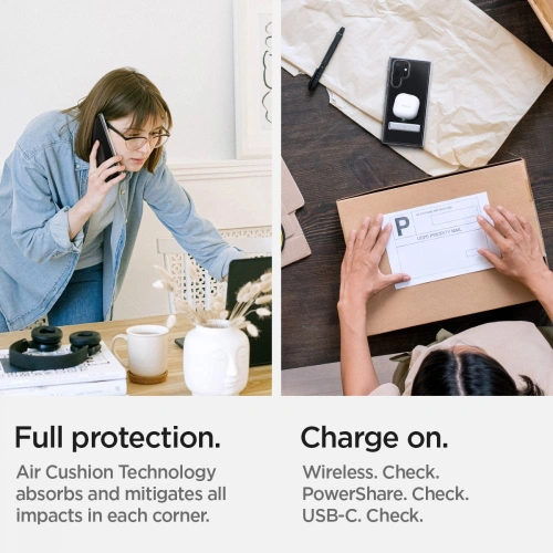 homescreen.pl - Etui Spigen Ultra Hybrid S Samsung Galaxy S22 Ultra Crystal Clear