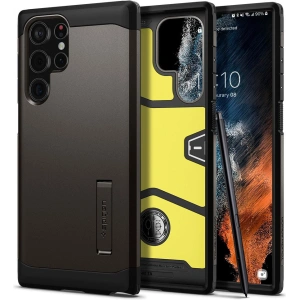 homescreen.pl - Etui Spigen Tough Armor Samsung Galaxy S22 Ultra Gunmetal