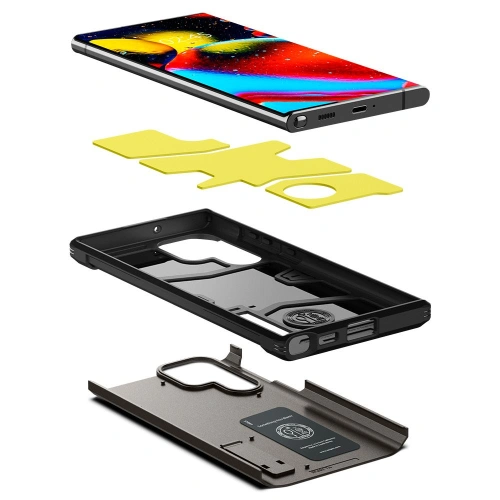 homescreen.pl - Etui Spigen Tough Armor Samsung Galaxy S22 Ultra Gunmetal